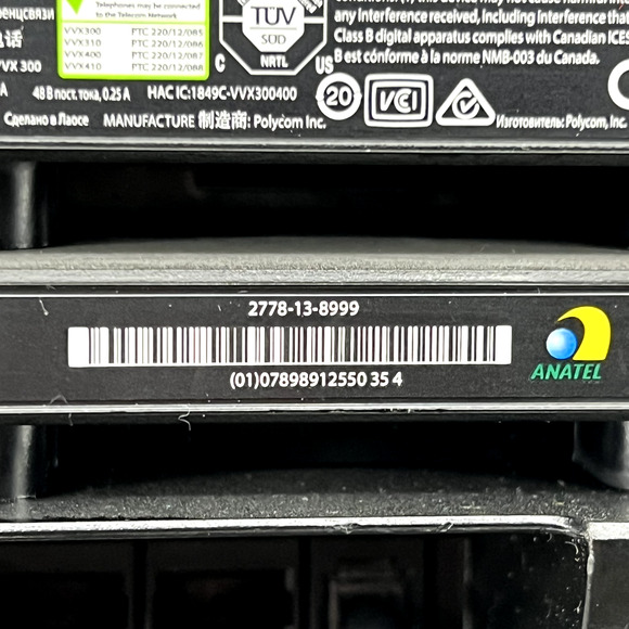 Polycom VVX300 Corded Backlit LCD Keypad Series Business Media Desktop Phone - Picture 7 of 11